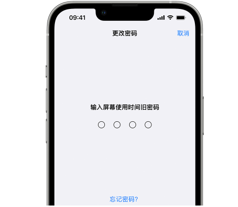 多文镇iPhone屏幕维修分享iPhone屏幕使用时间密码忘记了怎么办 