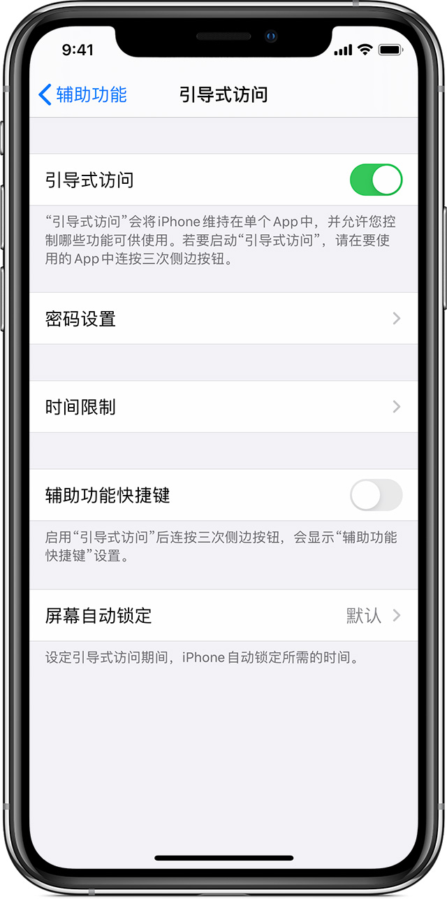 多文镇苹果手机维修分享如何在 iPhone 上退出引导式访问 